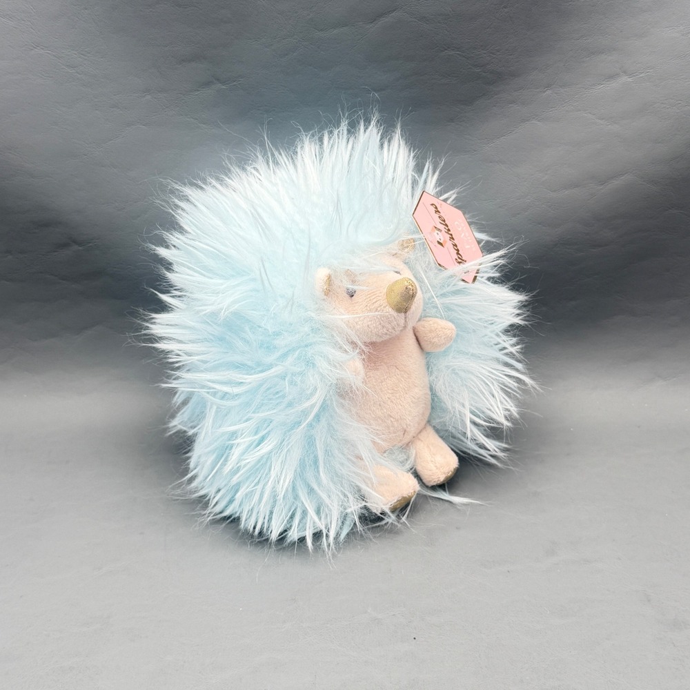 Hedgehog Toy Plush 6 Inch FAO Schwartz Sparklers New